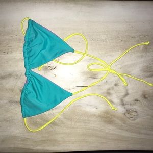 Victoria’s Secret pink reversible bikini top